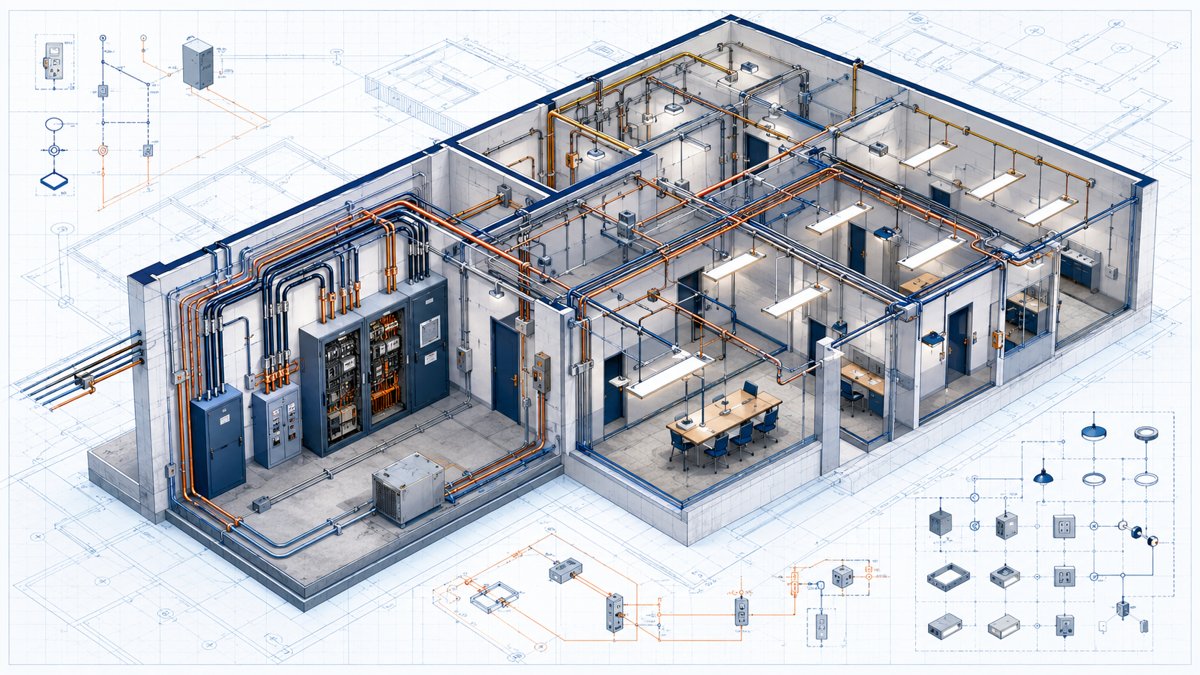 Plano eléctrico en 3D